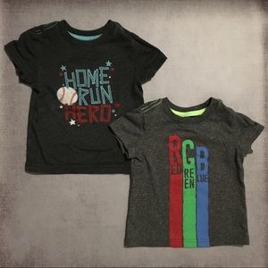 2 Cat & Jack short sleeve tees